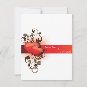 Design de carte élégant de mariage de conception