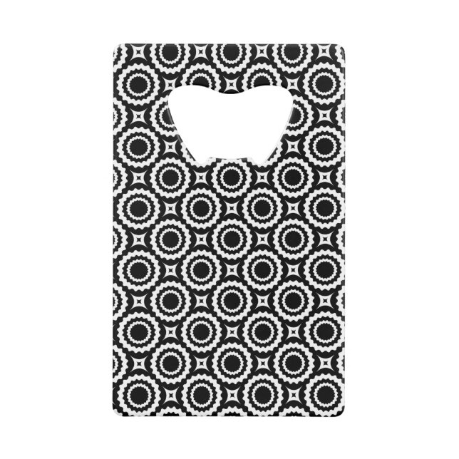 Design de cercles en zigzag noir mignon (Devant)