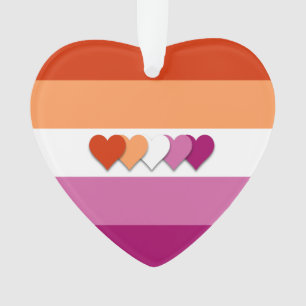 Design de coeur de la fierté lesbienne