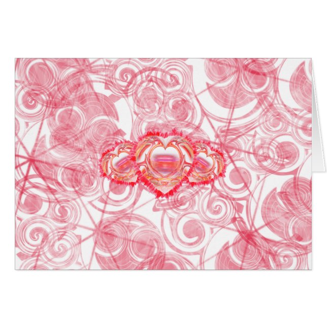 Design de Coeur Tattré sur les spirales et les éto (Devant horizontal)