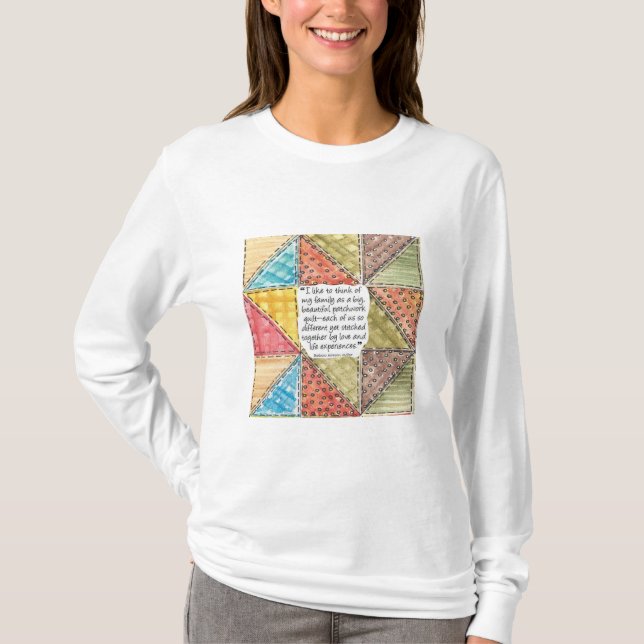 Design de courtepointe T-shirt femme (Devant)