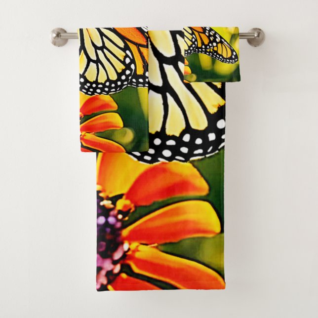 Design de fleur de papillon de monarque délicat (En situation)