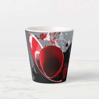 Design de fleur Latte Mug