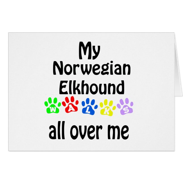 Design de la marche norvégienne Elkhound (Devant horizontal)