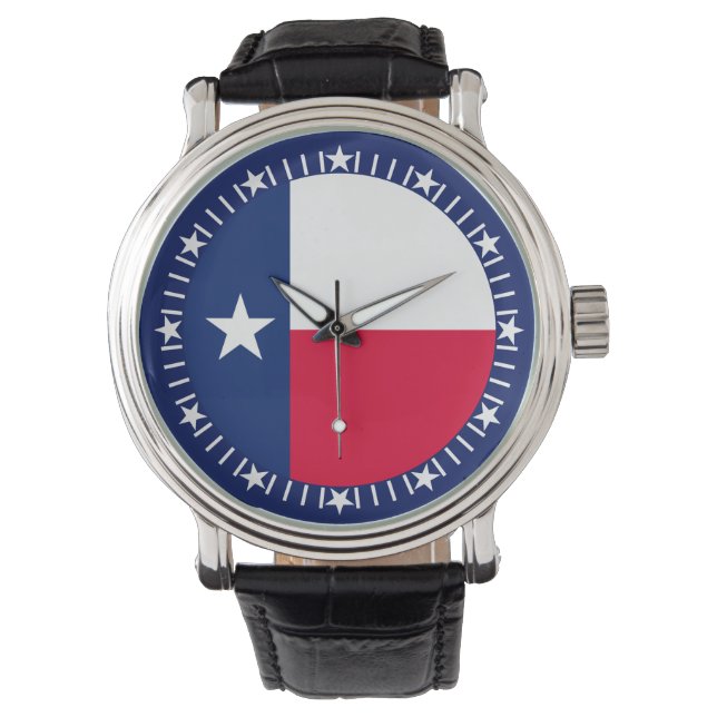 Design de la montre drapeau du Texas (devant)