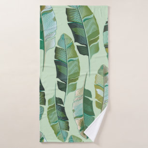 Design de mode avec banane tropicale plantes