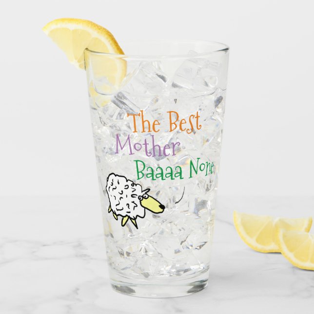 Design de mouton pour le meilleur verre mère (Devant glace)