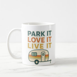 Design de mug Caravan Lover – Se garer, l'adorer, 