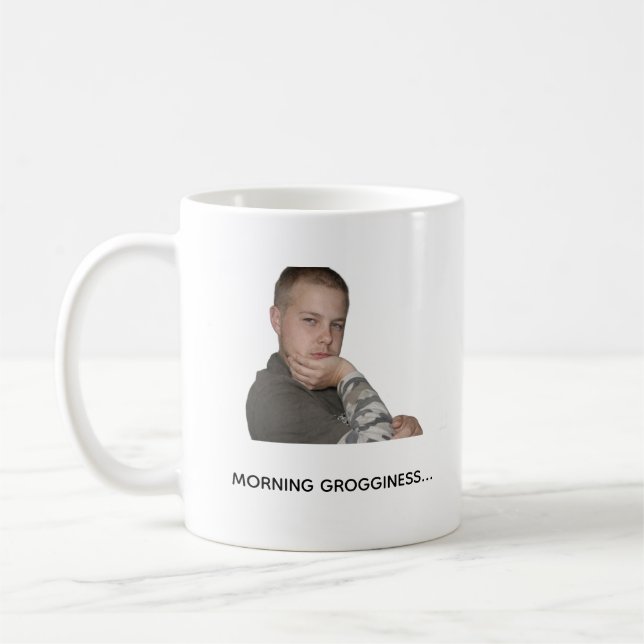 Design de mug mème pour l'humeur du café du matin  (Gauche)