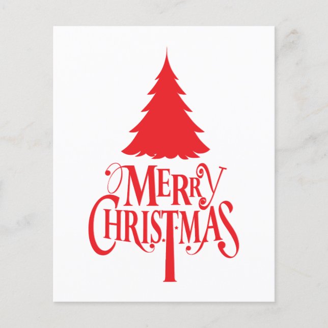 Design de Noël avec arbre rouge (Devant)