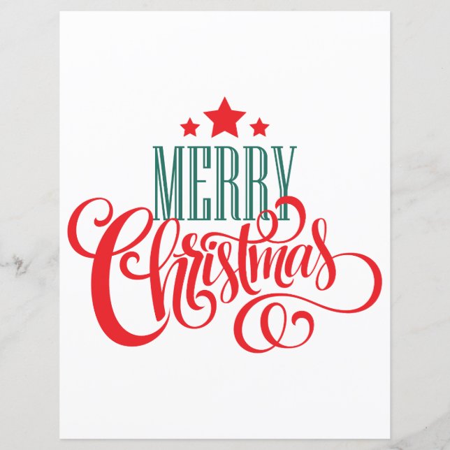 Design de Noël et étoiles (Devant)