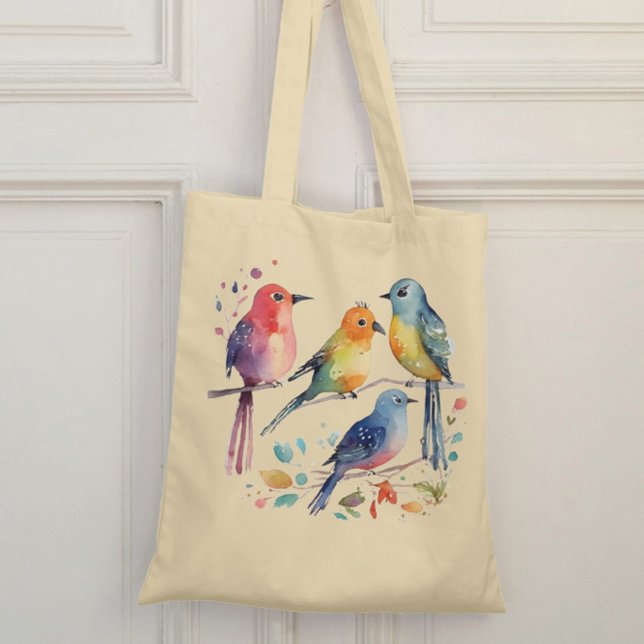 Design de sac fourre-tout de mignons oiseaux géant (Créateur téléchargé)