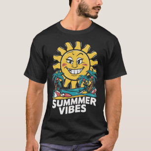Design de t-shirt d'été, Design de t-shirt de plag