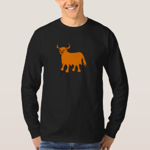 Design de t-shirt Highland Cow
