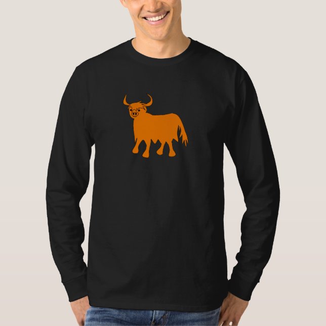 Design de t-shirt Highland Cow (Devant)
