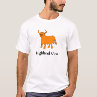 Design de t-shirt Highland Cow