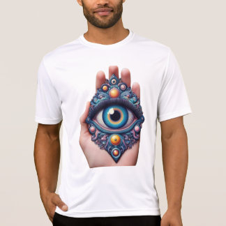 Design de t-shirt Mystic Third Eye Hand Art