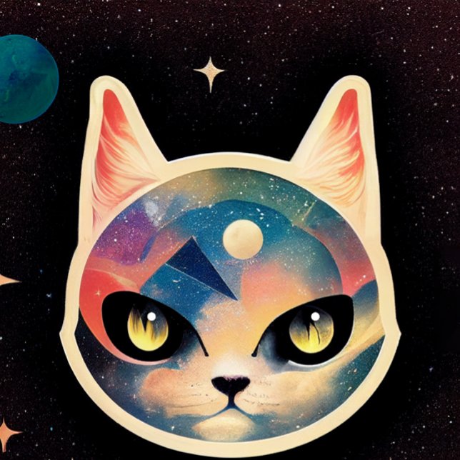 Design de T-shirt Space Cat. (Créateur téléchargé)