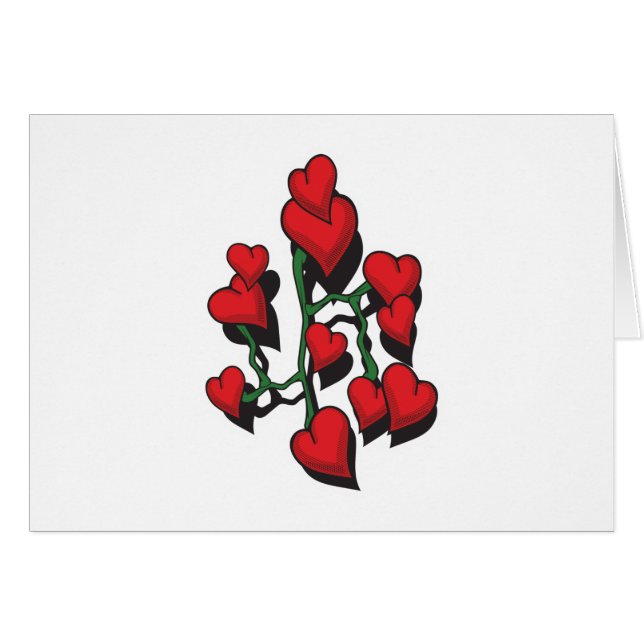 Design de tatouage au coeur rouge (Devant horizontal)