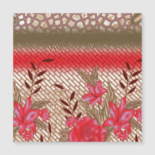 Design de tissu complexe avec motifs floraux