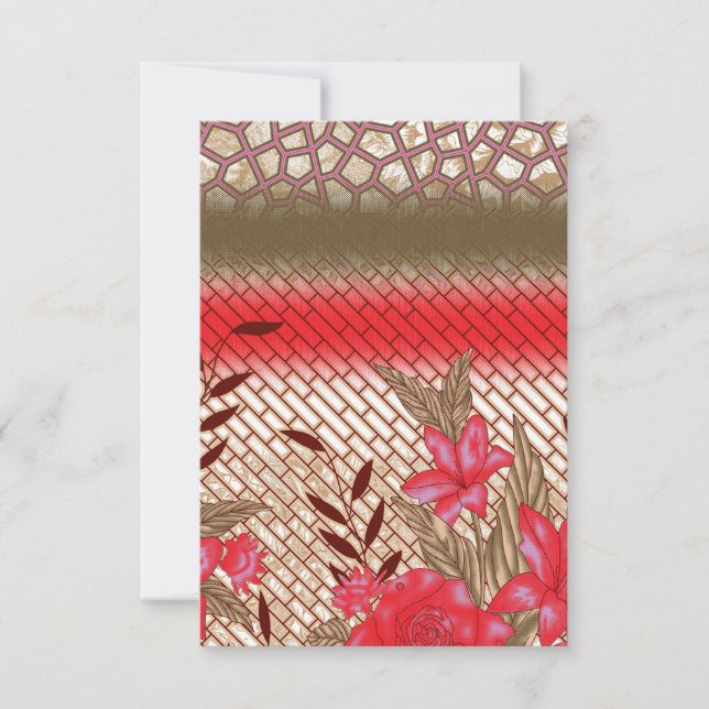 Design de tissu complexe avec motifs floraux (Devant)