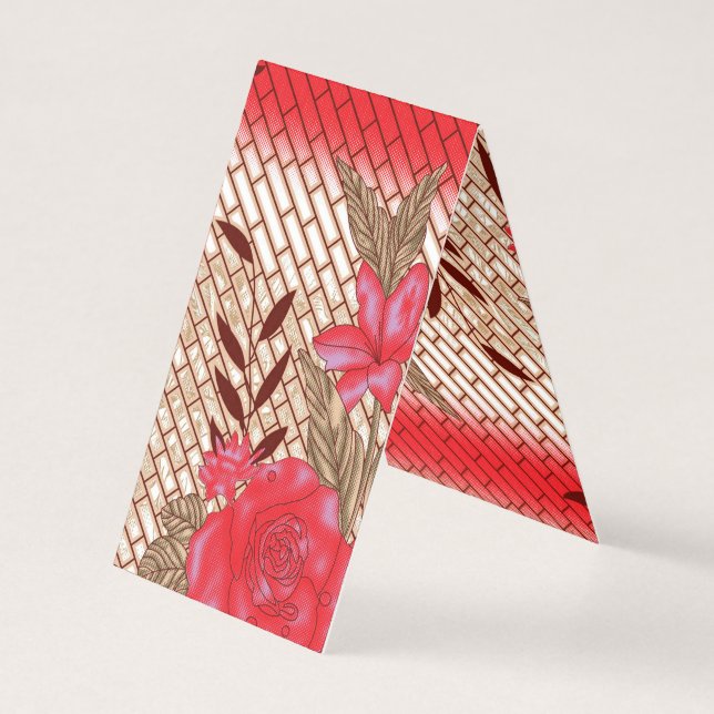 Design de tissu complexe avec motifs floraux (Back)