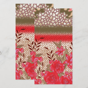 Design de tissu complexe avec motifs floraux