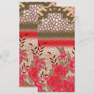 Design de tissu complexe avec motifs floraux