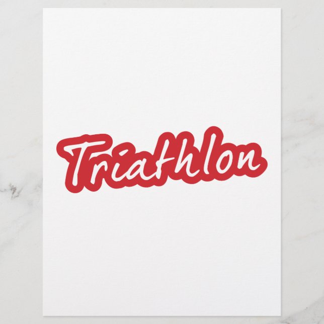Design de triathlon cool (Devant)