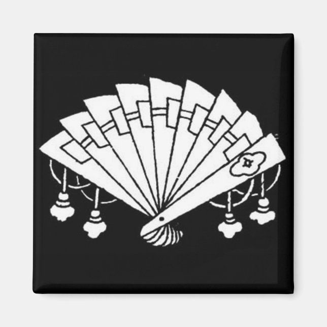Design de ventilateur japonais - Magnet (Devant)