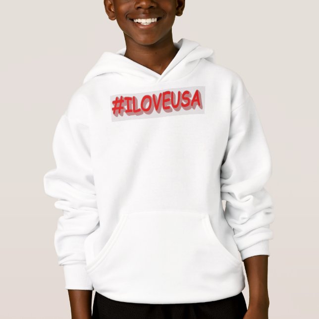 Design d'expression mignon "#ILOVEUSA". Commandez  (Devant)