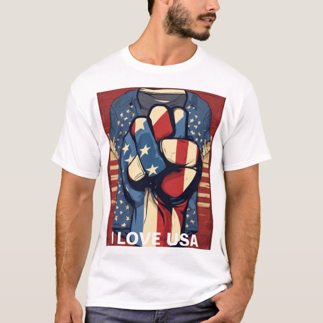 design drôle pour t-shirt Un poing en forme (Devant)