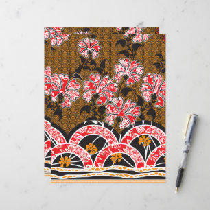 design d'un mur rouge et noir suspendu