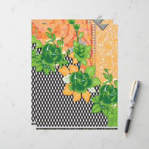 design d'un mur vert et jaune suspendu