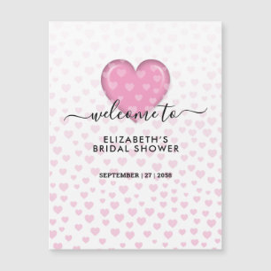 Design élégant de coeur et de spectre rose