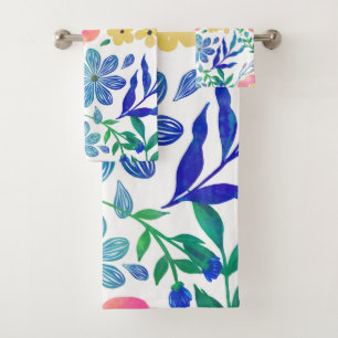 Design élégant de peinture à la main de fleurs ros