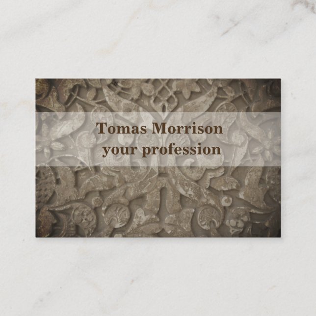 Design élégant et original de carte d'affaires (Devant)