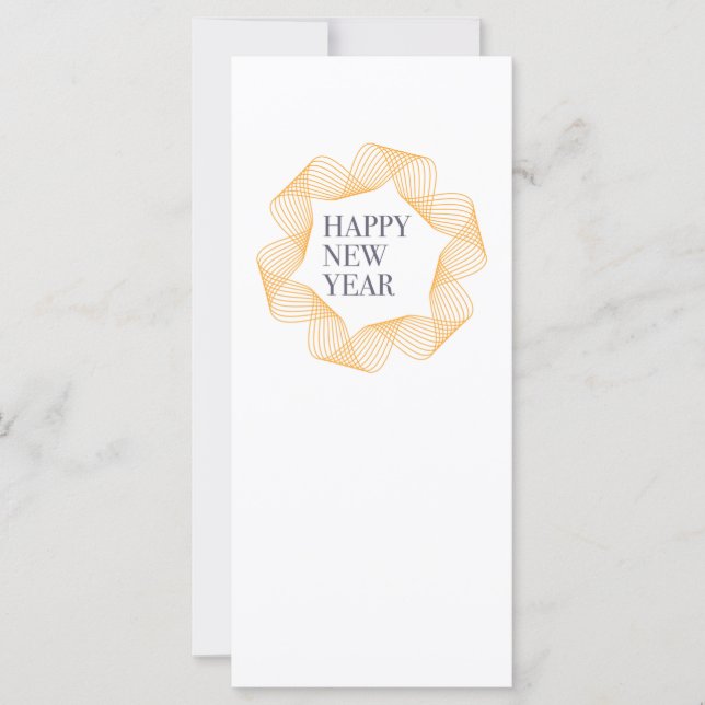 Design élégant et simple de "Bonne année" (Devant)
