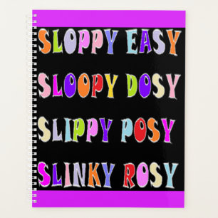 Design élégant Facile Slinky noir avec texte color