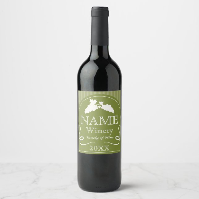 Design élégant pour les étiquettes de vin (Devant)