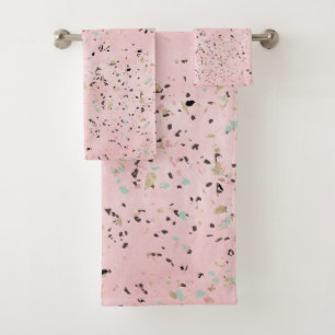 Design en terrazzo en marbre doré