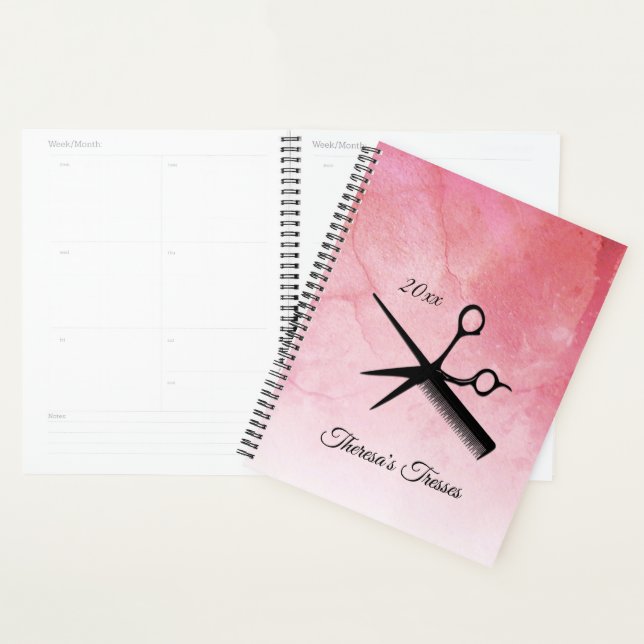 Design esthétique rose texte personnalisé et date (Devant avec enveloppe)