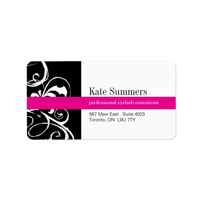 Design - Étiquette (Devant)