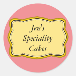 Design Étiquette Gold Frame