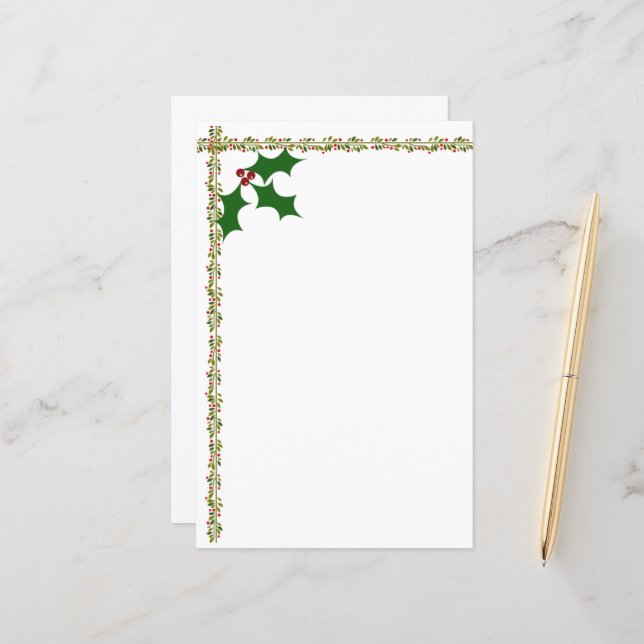 Design Feuille holly (avec éléments correspondants (Devant/Arrière en situation)