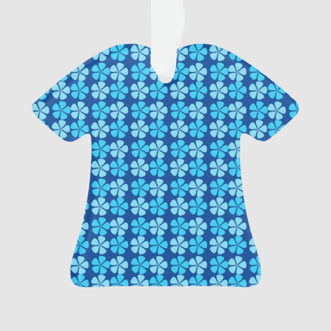 Design floral bleu mignon (devant)