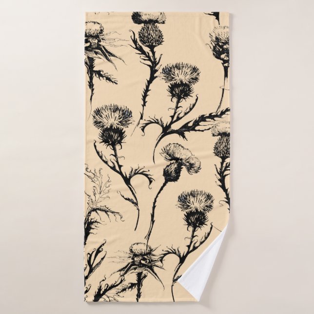 design floral, décoration d'intérieur, décoration  (Serviette de bain)