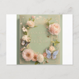 Design floral élégant Invitation Carte postale