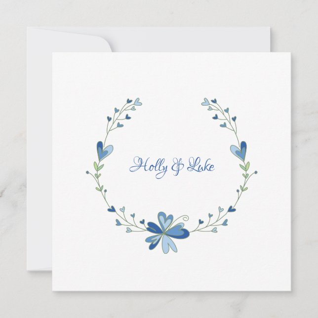 Design floral in Blue for à Spring Outdoor Event (Devant)