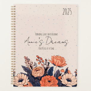 Design floral personnalisé élégant avec nom et mes
